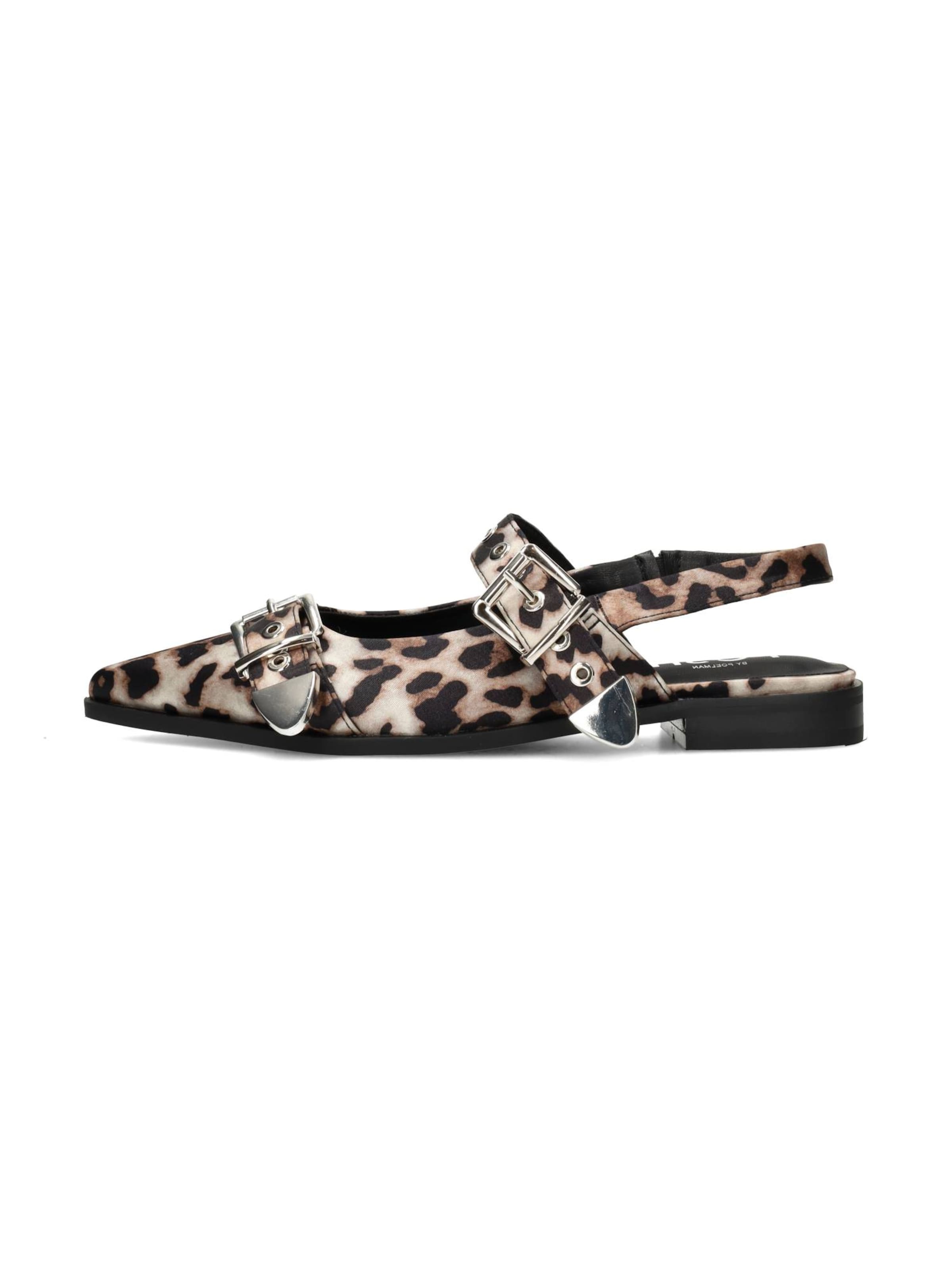 POSH by Poelman Sandalen met riem 'Julia' in Bruin: voorkant