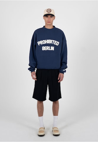 Prohibited Sweatshirt 'Berlin' in Blue