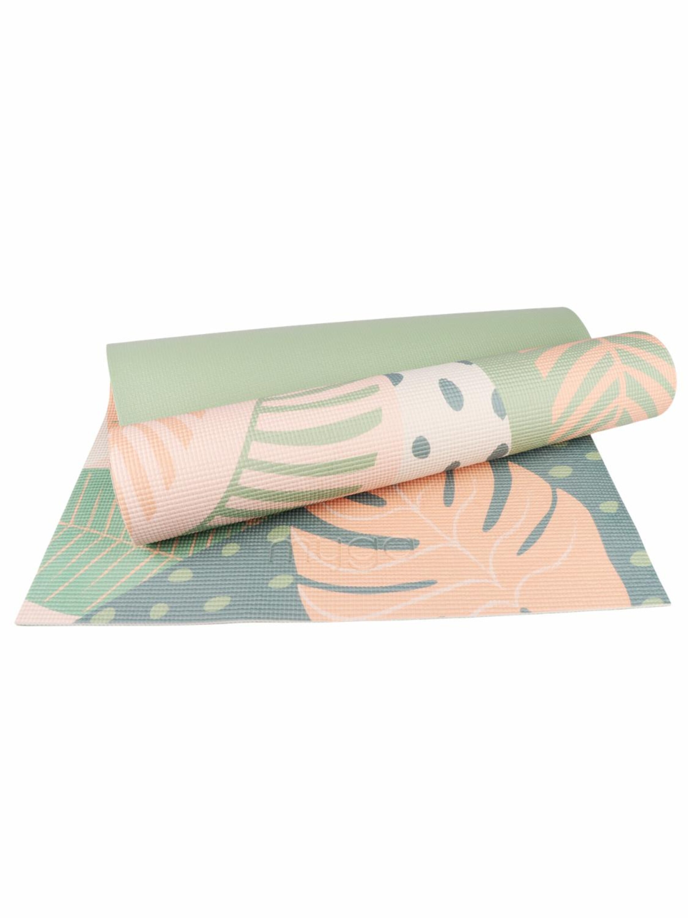 myga Mat 'Yoga-Einsteiger-Set - Palmen Design' in Green