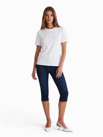 Bershka Zvonové kalhoty Džíny – modrá