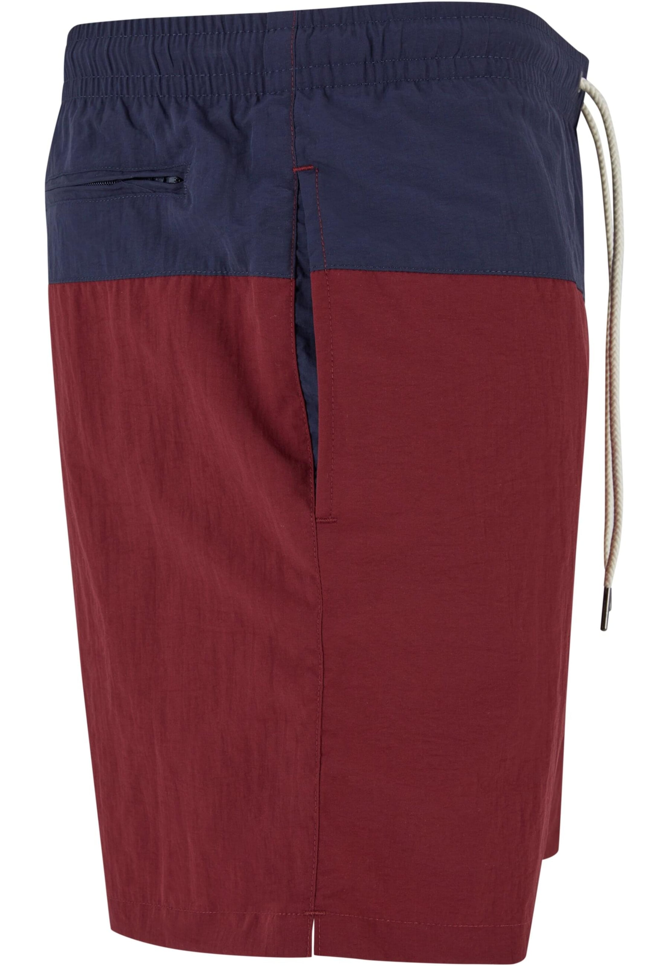 Urban Classics Plavecké šortky – červená