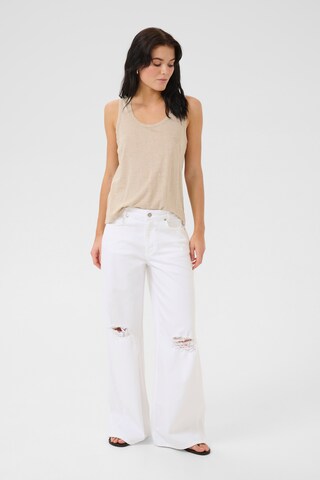 Wide Leg Jean My Essential Wardrobe en blanc