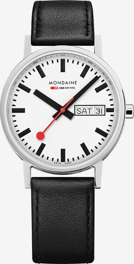 Mondaine Unisex-Uhren Analog Quarz ' ' in silber, Produktansicht