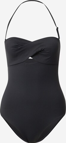 Calvin Klein Swimwear Regular Бански костюм в черно: отпред