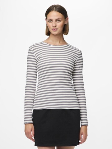 PIECES Shirt 'PCRuka' in Grau: Vorderseite