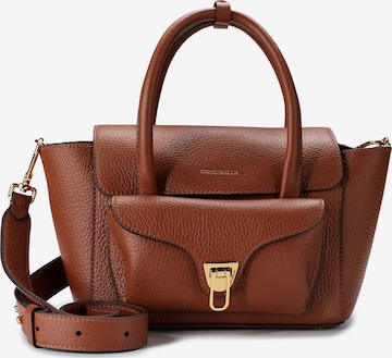 Sac bandoulière 'Double Beat' Coccinelle en marron : devant