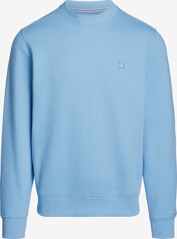 Sweat-shirt Calvin Klein Jeans en bleu : devant