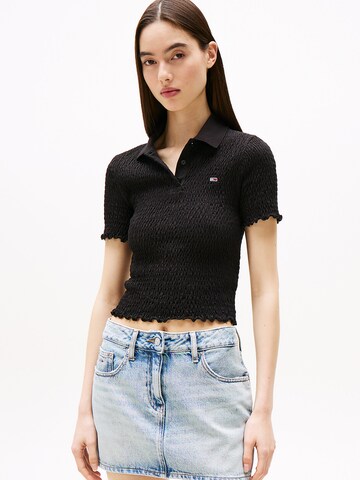 T-shirt 'Smock' Tommy Jeans en noir : devant