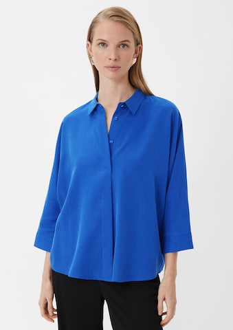 COMMA Blouse in Blauw: voorkant