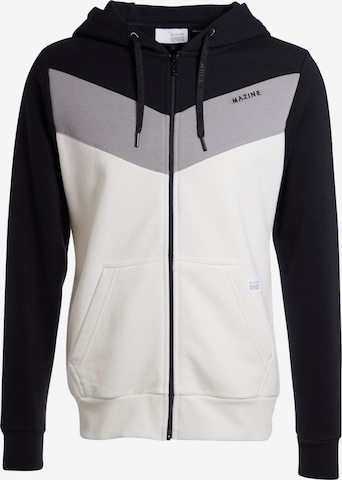 mazine Zip-Up Hoodie 'Banham' in White: front