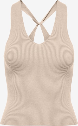 JDY Gebreide top 'Sabrina' in Beige: voorkant