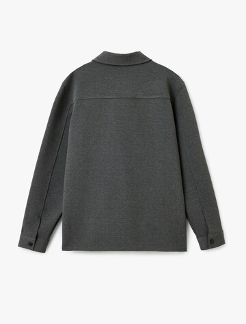 Koton Fleece Jacket in Grey