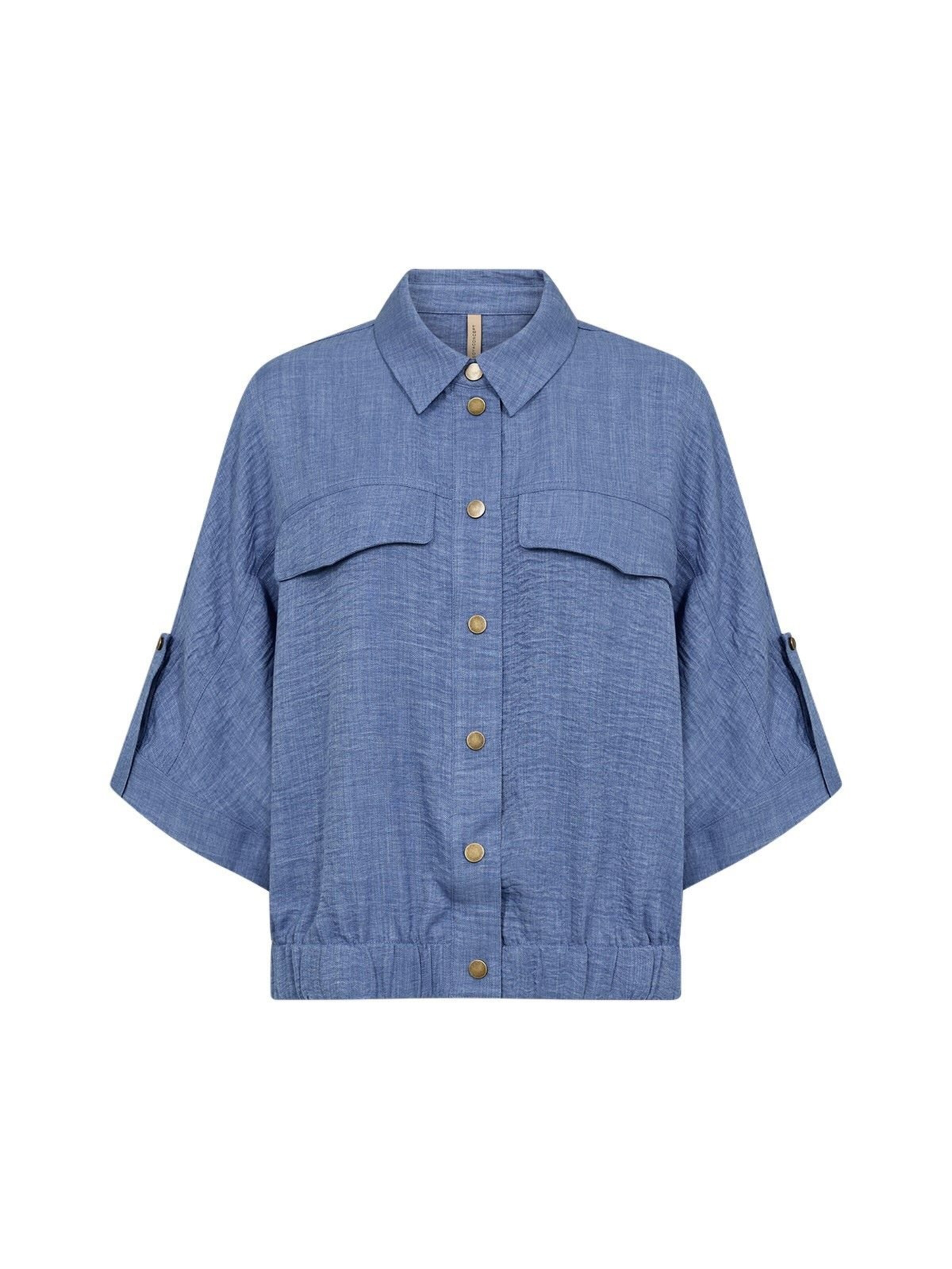 Soyaconcept Blouse 'Charissa1' in Blauw: voorkant