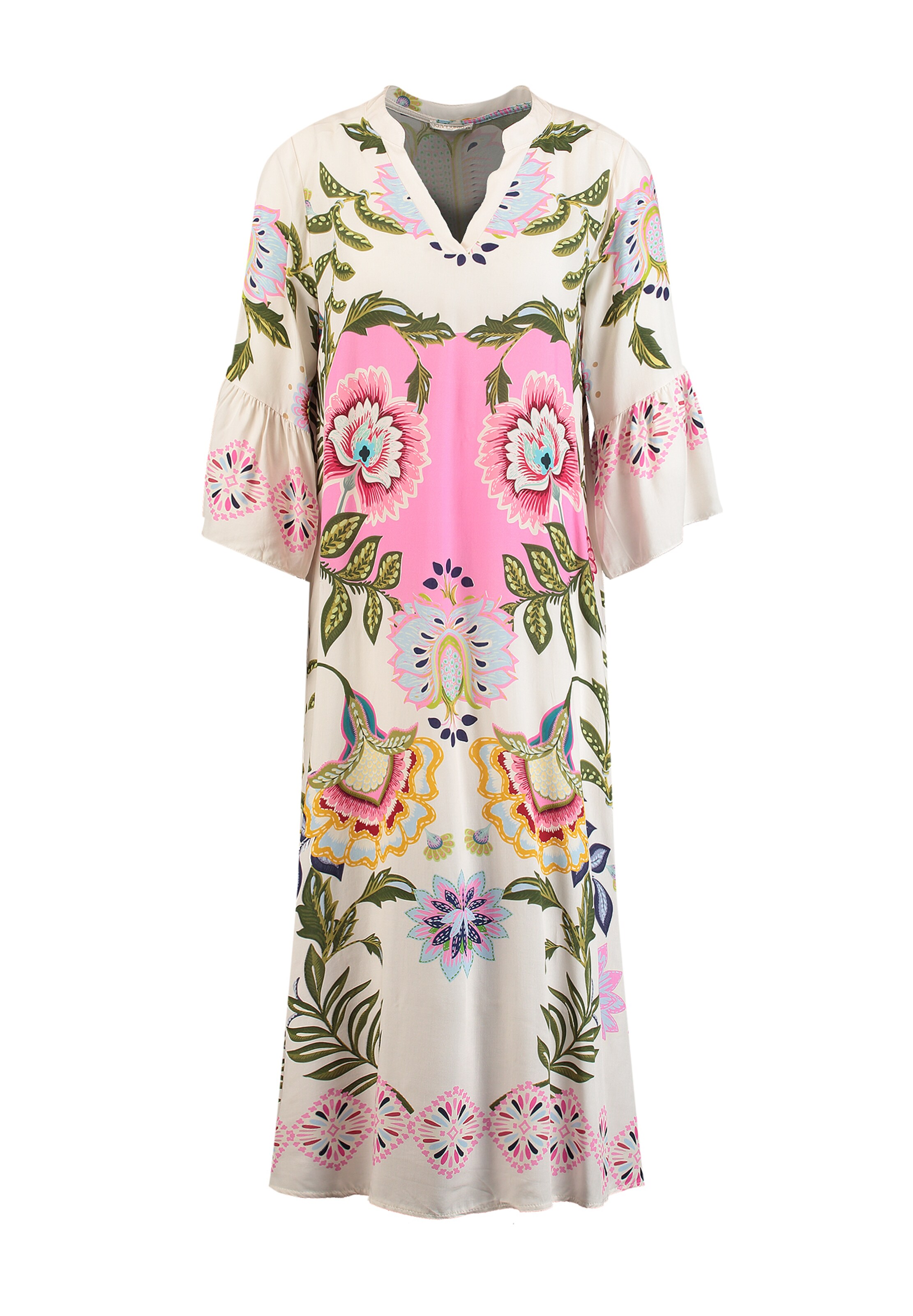 Rochie 'Boho' pe 40 Key Largo pe azuriu / oliv / roz / rosé, Vizualizare produs