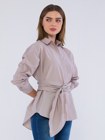 Edoardo Caravella Blouse 'Mary' in Grey