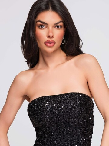 Ombre Abendkleid‌‌‌‌‌‌ in Schwarz