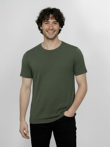 T-Shirt ' Basic Spice ' GREENBOMB en vert : devant