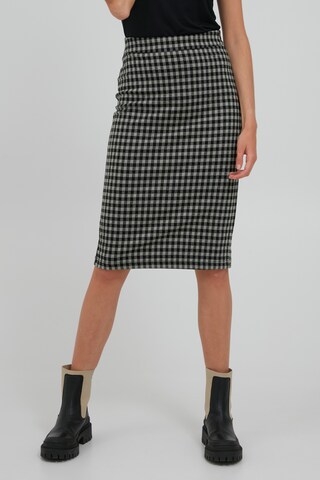 ICHI Rok 'KATE' in Beige: voorkant