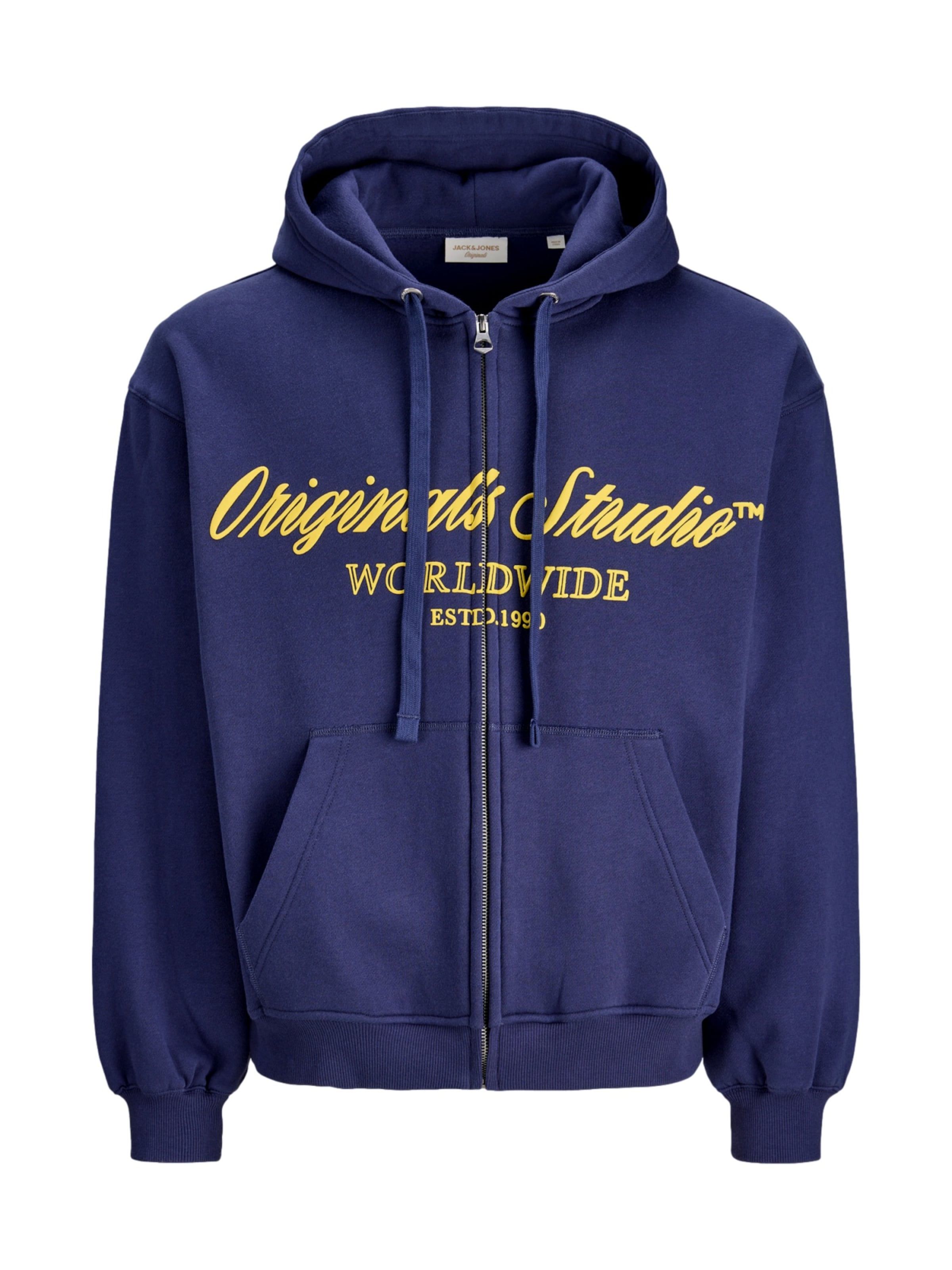 Giacca di felpa 'Norrebro' di JACK & JONES in blu: frontale