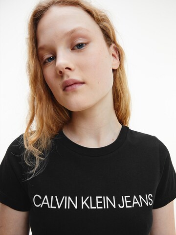 Calvin Klein Jeans Tričko – černá