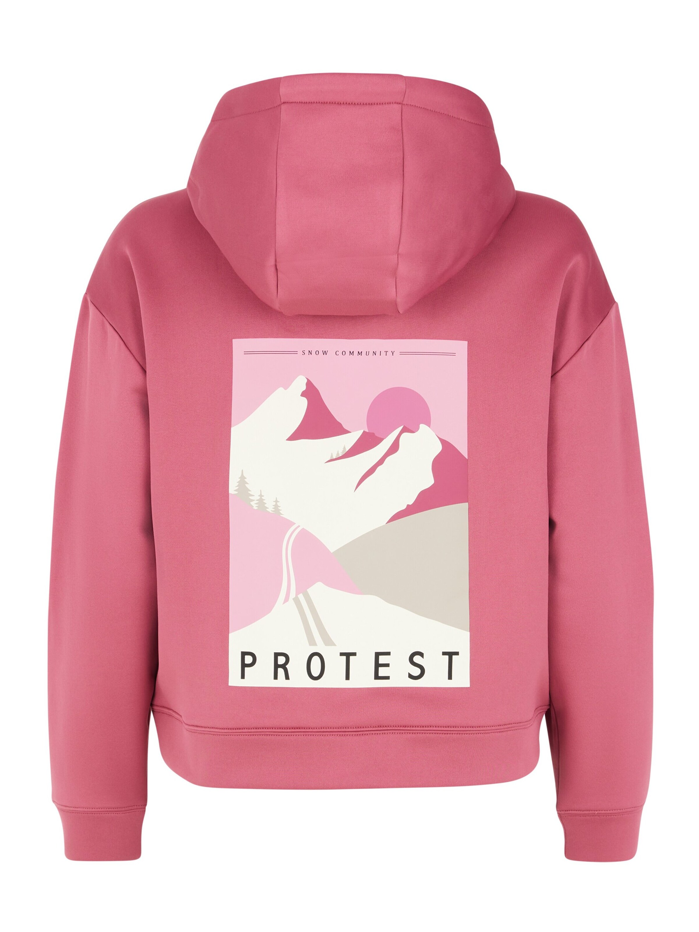 PROTEST Sweatjacke 'PRTTEAM'‌‌‌‌‌‌‌‌‌‌ in Pink