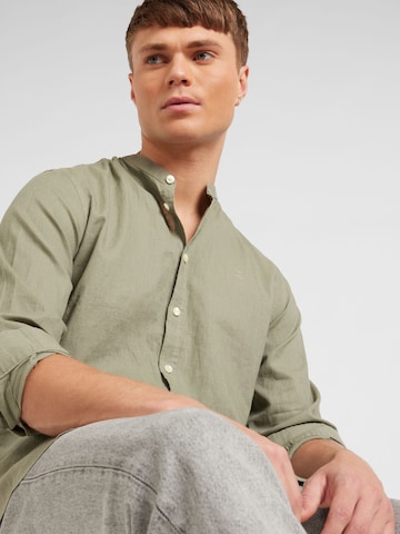 Casual Friday - Slim Fit Camisa 'Anton' em verde