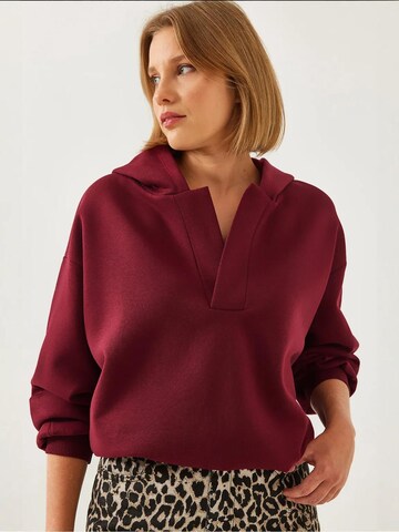 Bianco Lucci Sweatshirt in Rood