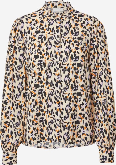 VILA Blouse 'LANA' in de kleur Beige / Sinaasappel / Zwart, Productweergave