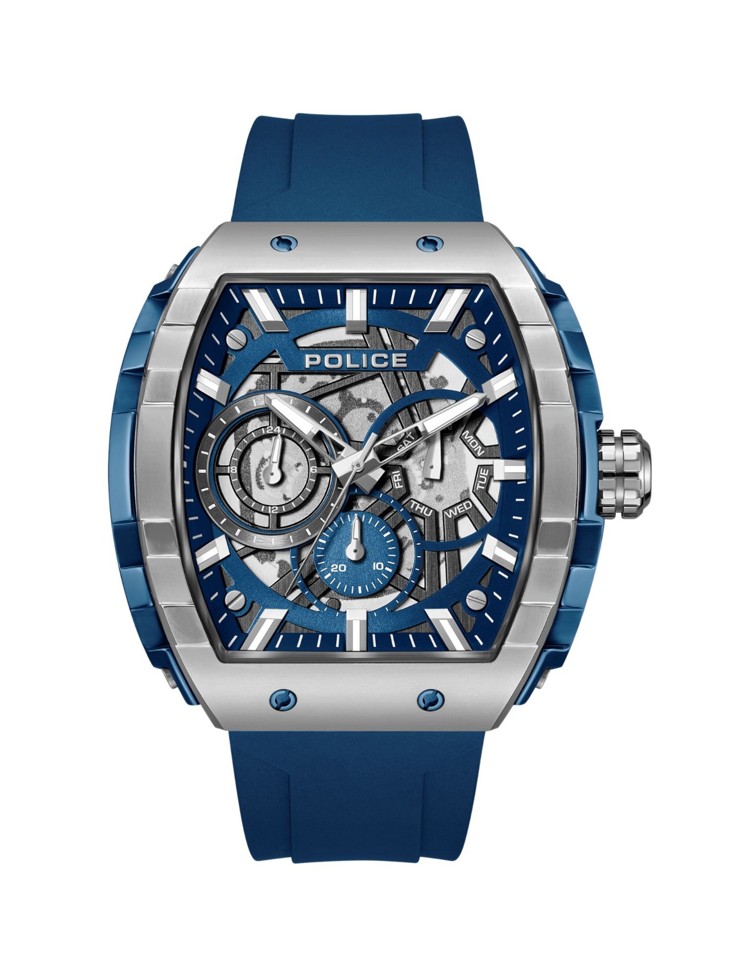 POLICE Analog watch 'Flash' in Blue: front