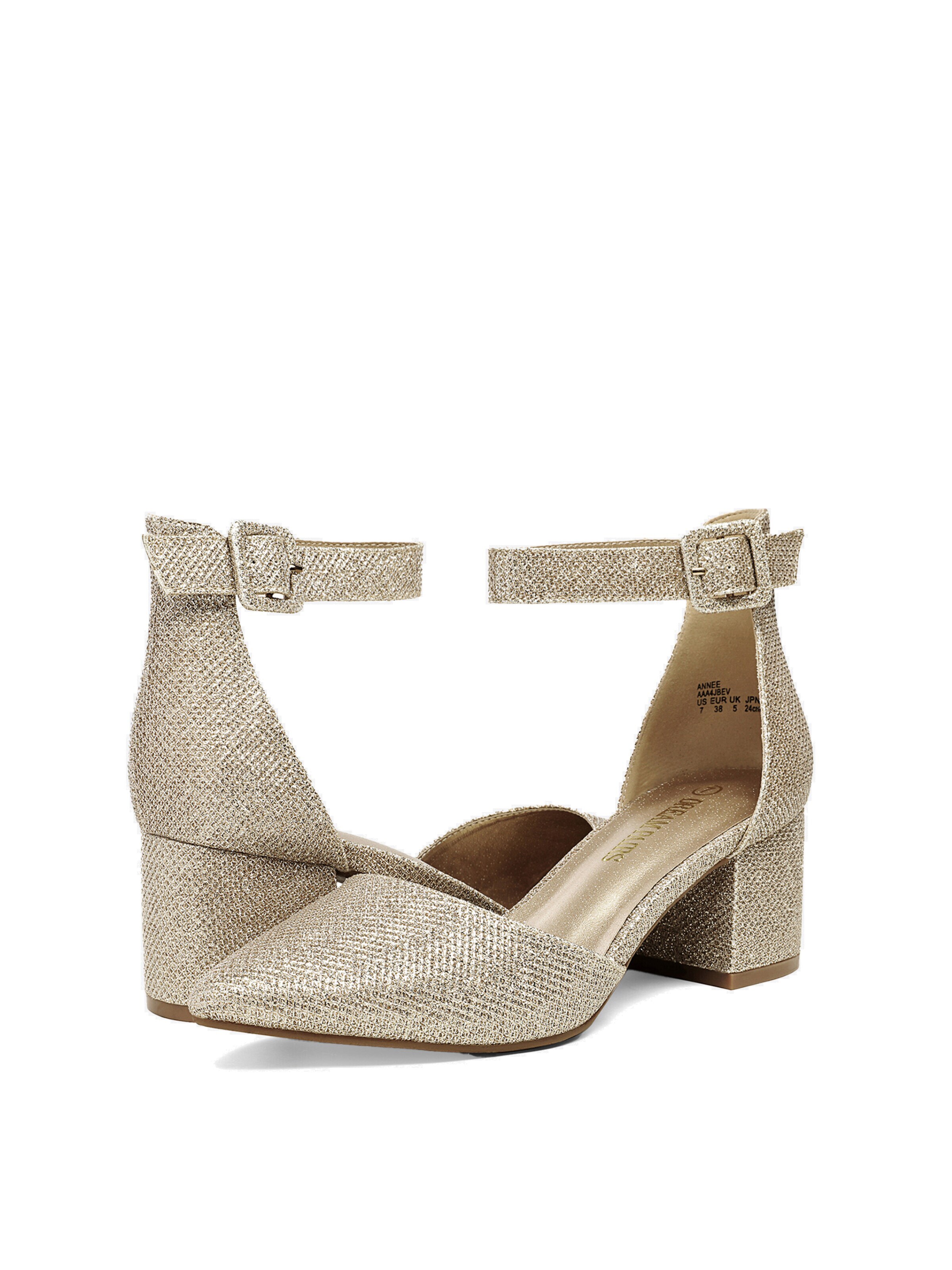Dream Pairs Pumps 'DREAM PAIRS Hochzeitsschuhe Damen Spangenpumps' in Gold