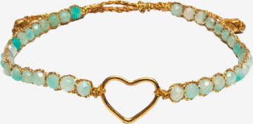 Bracelet 'Herz' Samapura Jewelry en bleu : devant