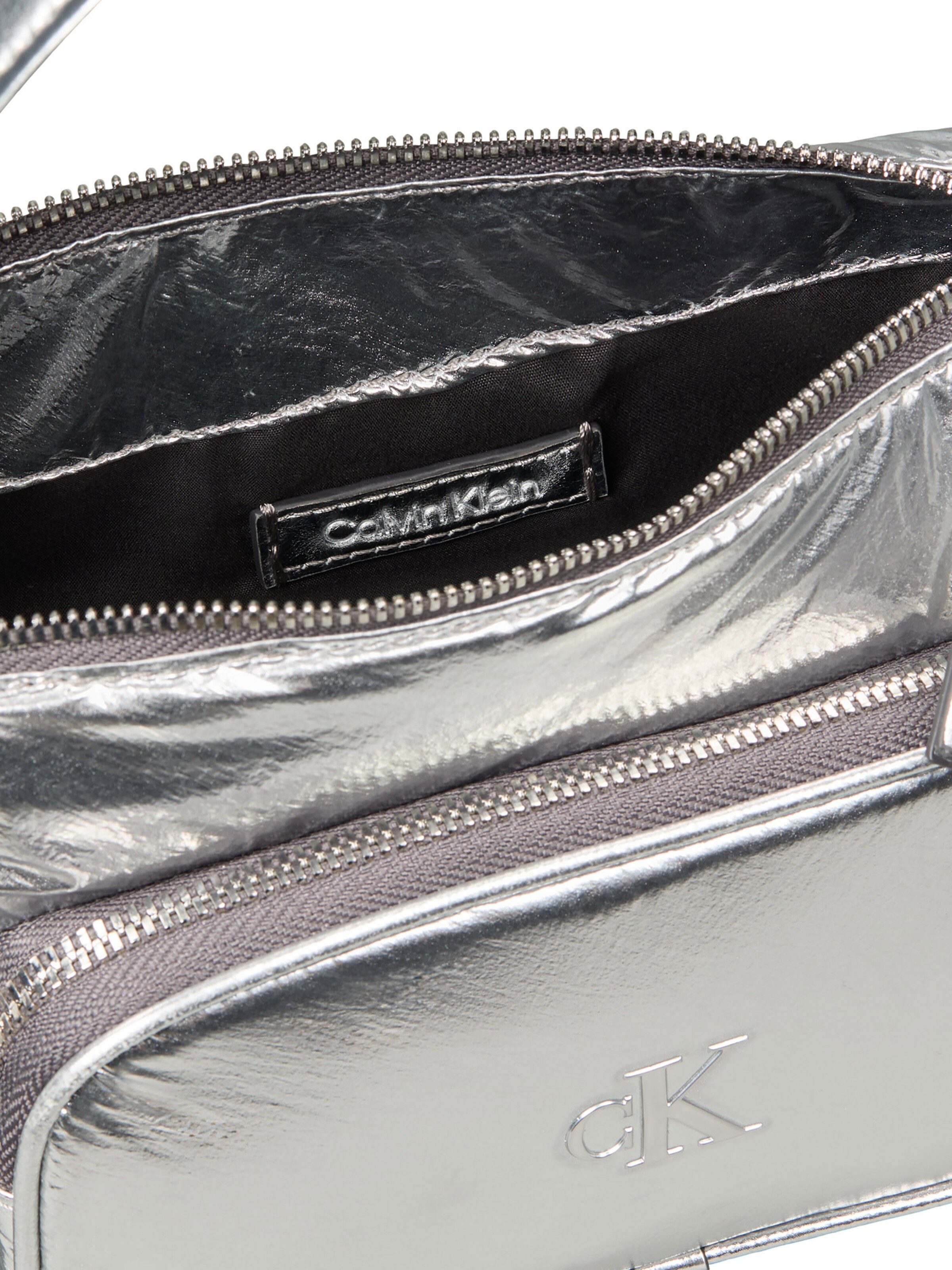 Calvin Klein Torba za čez ramo | srebrna barva