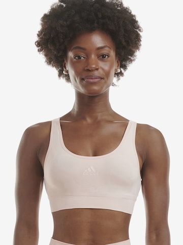 ADIDAS SPORTSWEAR Bustier BH ' SCOOP LOUNGE BRA ' in Beige