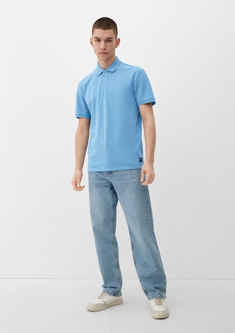 QS Poloshirt in Blau