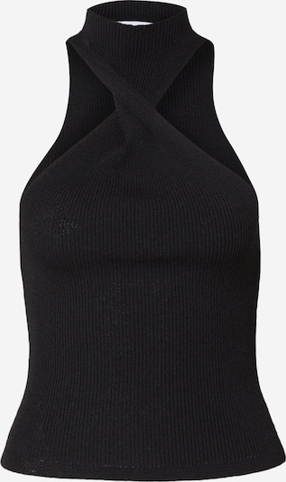 Warehouse Tops en tricot en noir, Vue avec produit