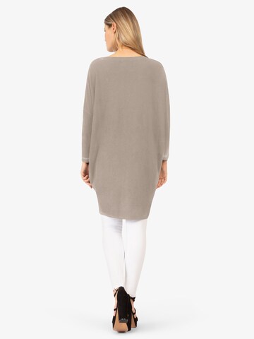 Rainbow Cashmere Knitted dress in Grey