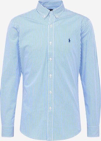 Polo Ralph Lauren Slim Fit Hemd in Blau: predná strana