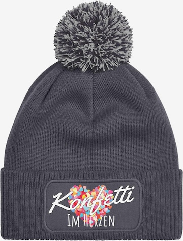 Youth Designz Beanie 'Konfetti im Herzen' in Grey: front