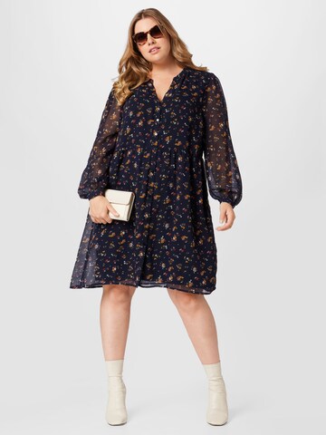 ABOUT YOU Curvy Shirt Dress 'Viola' in Blue