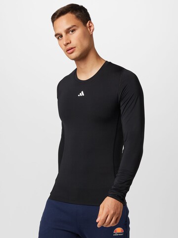 ADIDAS PERFORMANCE Functioneel shirt in Zwart: voorkant