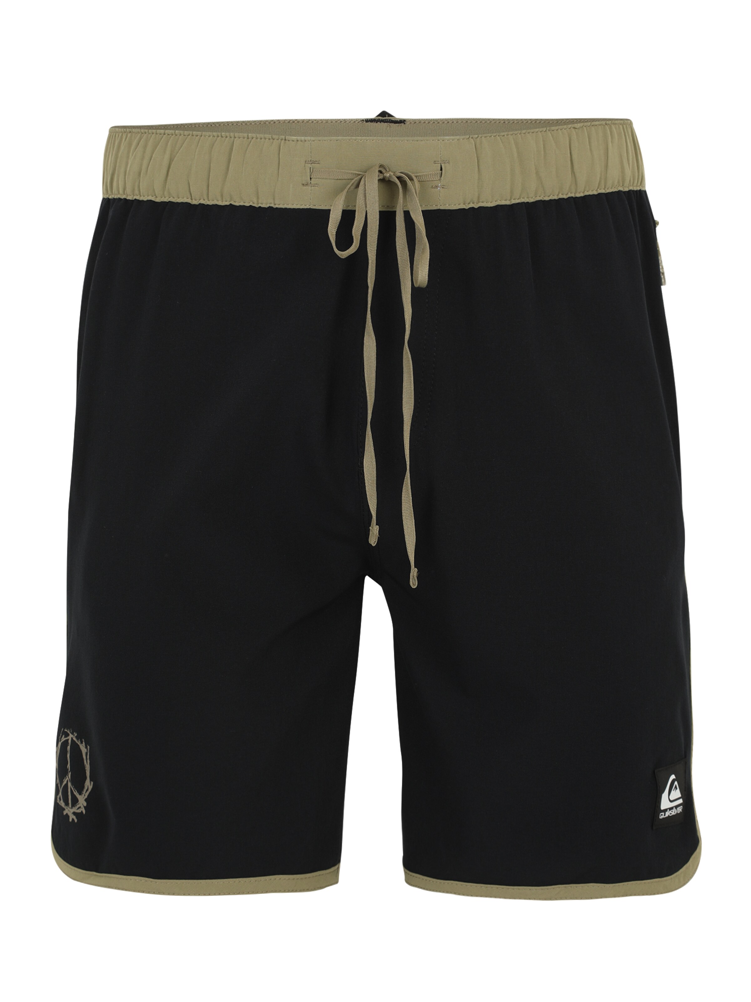 QUIKSILVER Štandardný strih Plavecké šortky 'OMNI SCALLOP' - Čierna: predná strana