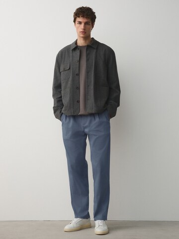 Next Loosefit Bandplooibroek in Blauw