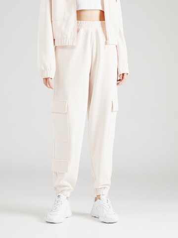 GUESS Tapered Workout Pants 'EUPHEMIA' in White: front