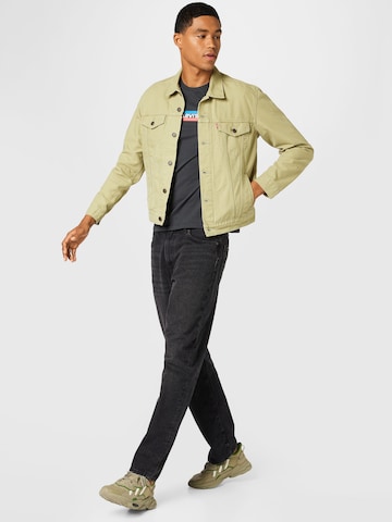 LEVI'S ® Prehodna jakna 'The Trucker Jacket' | zelena barva
