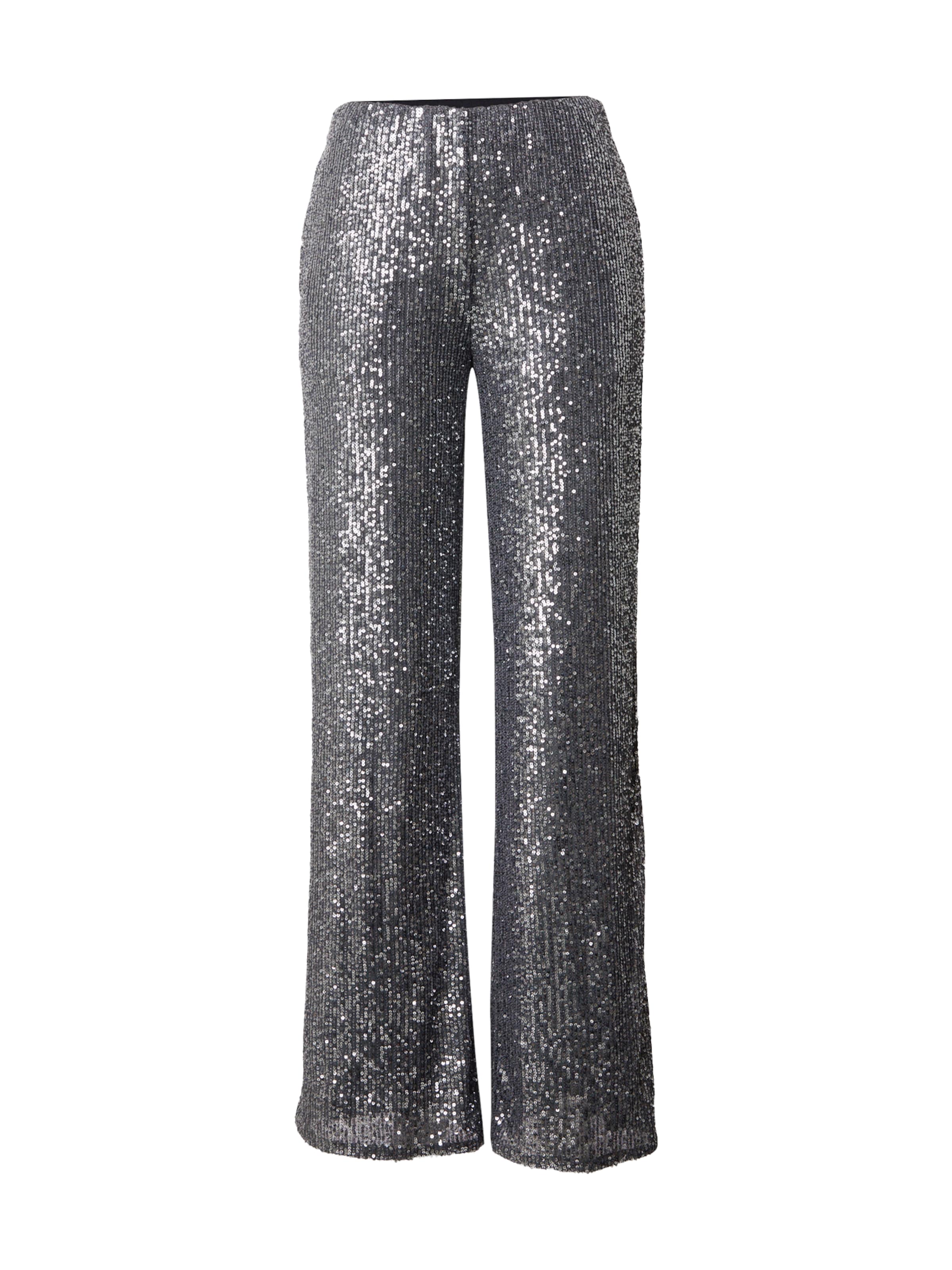 SECOND FEMALE Wide leg Pants 'Moonshine' in Grey: front