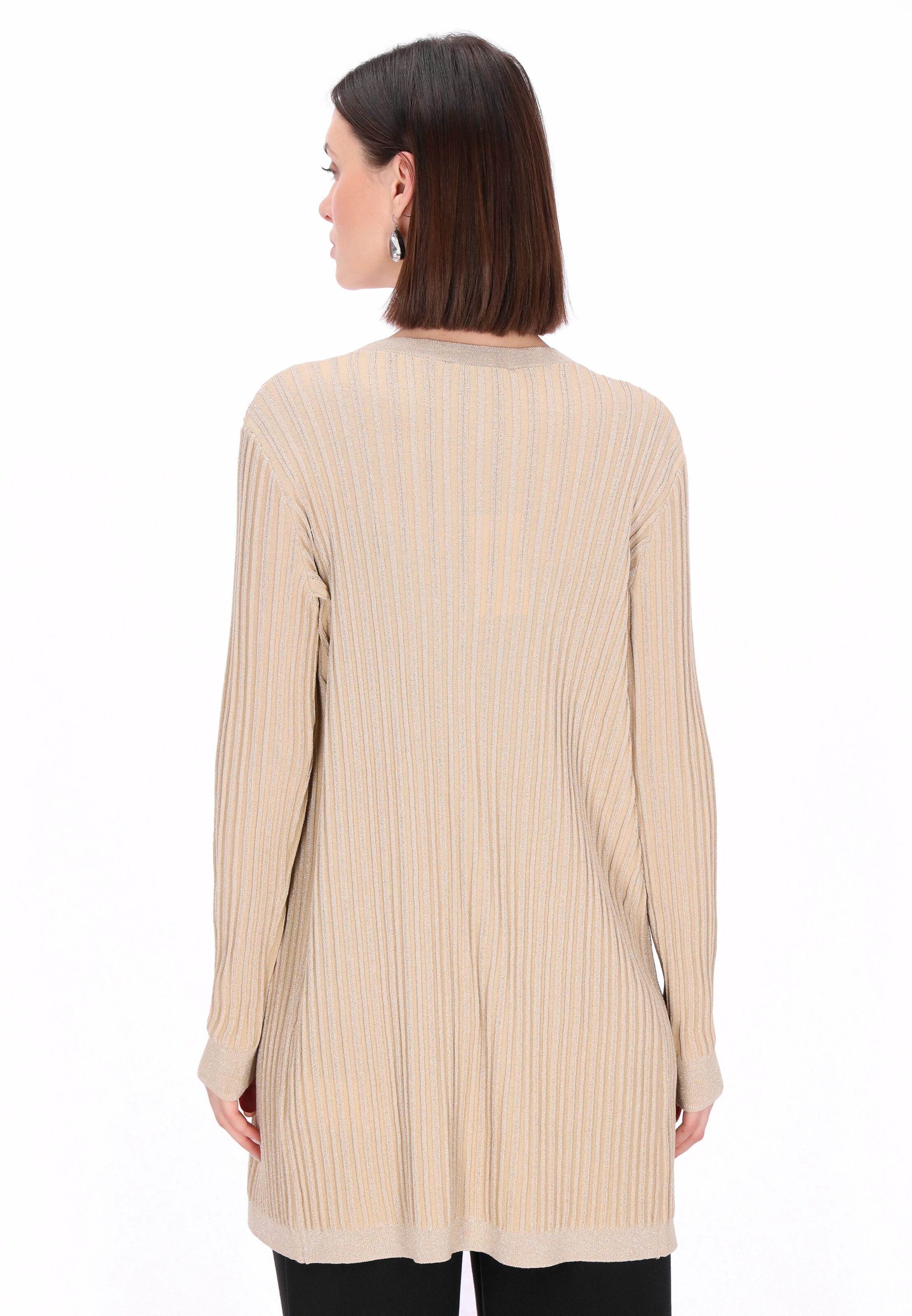 usha BLACK LABEL Knit cardigan 'Classic' in Beige