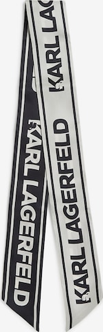 balta Karl Lagerfeld Šalikas: priekis