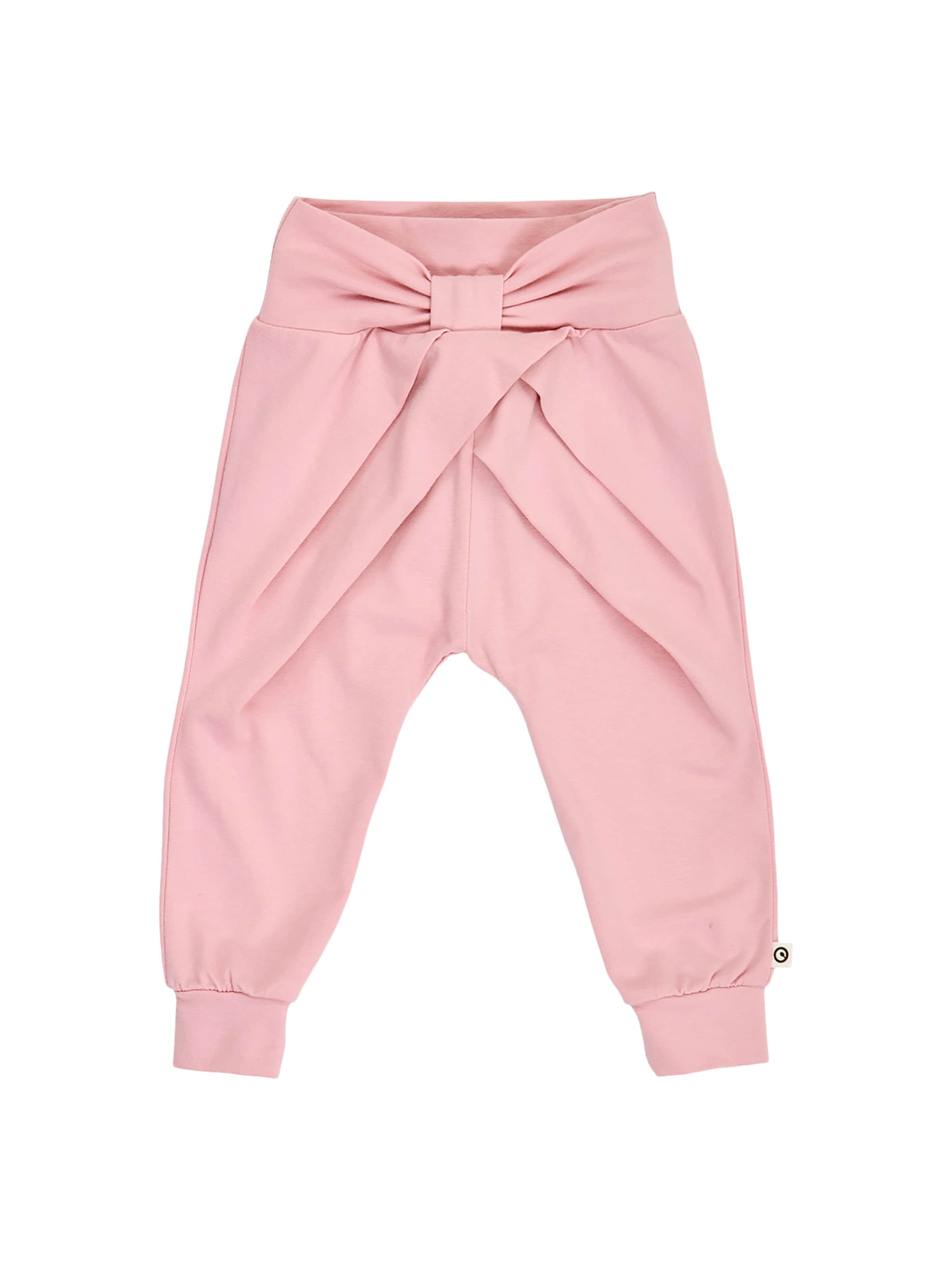 Effilé Pantalon Müsli by GREEN COTTON en rose : devant