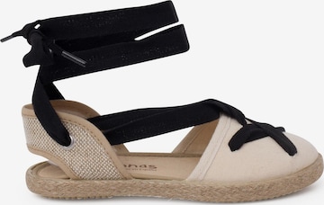 Pisamonas Sandale in Schwarz: Vorderseite