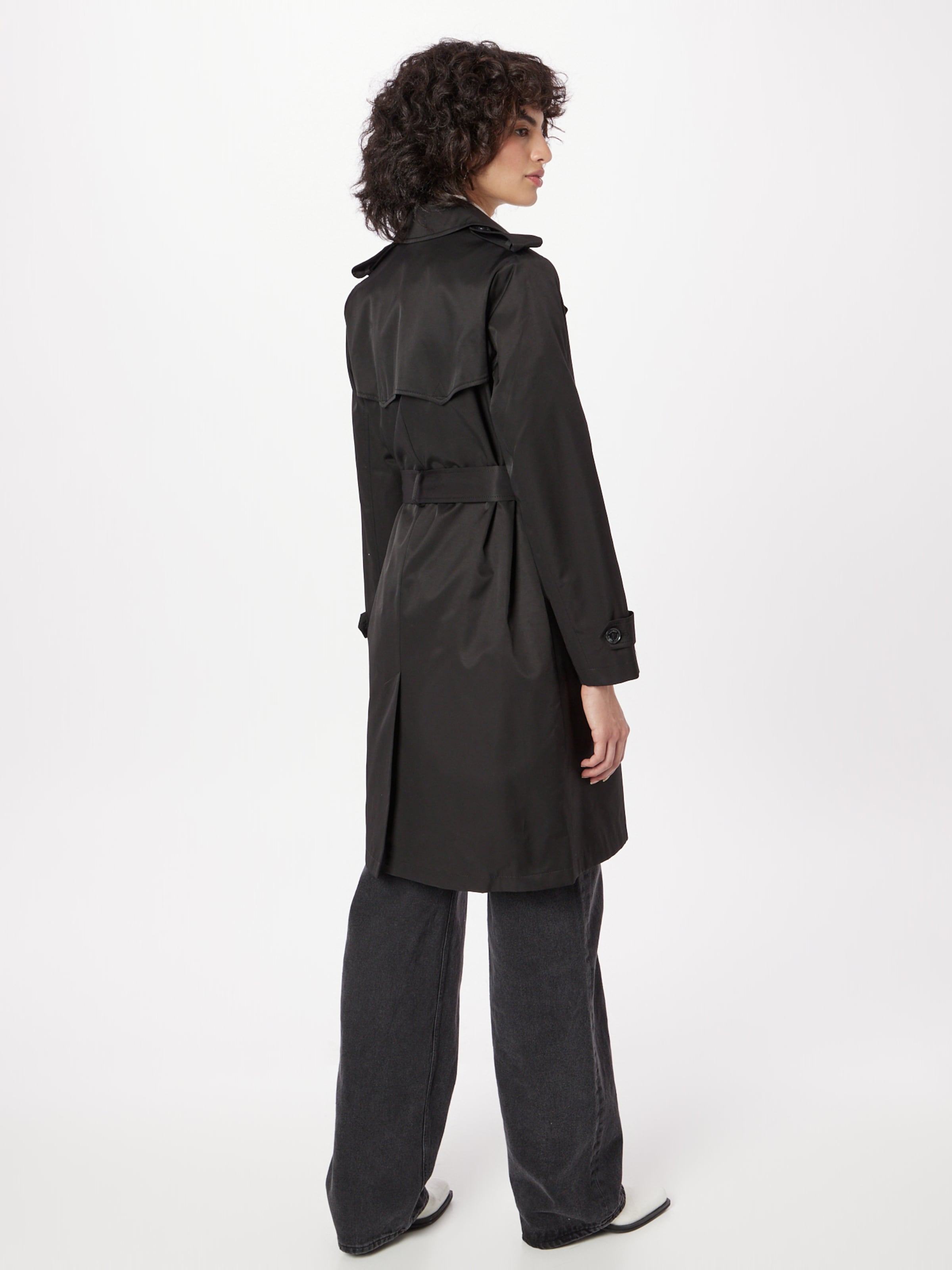 Ralph lauren black trench deals coat